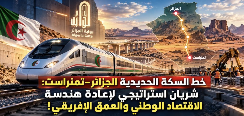 خط السكة الحديدية الجزائر-تمنراست: شريان استراتيجي لإعادة هندسة الاقتصاد الوطني والعمق الإفريقي
