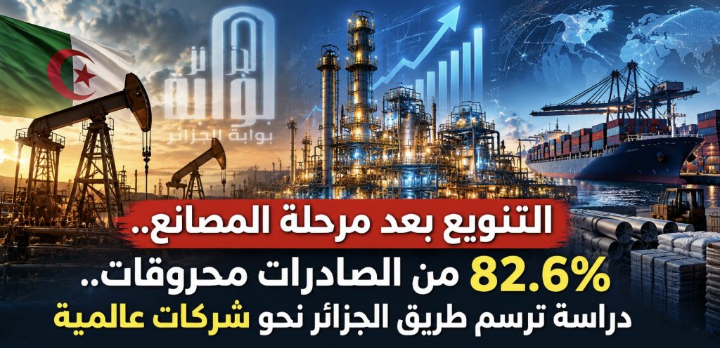 التنويع بعد مرحلة المصانع.. 82.6% من الصادرات محروقات.. دراسة ترسم طريق الجزائر نحو شركات عالمية