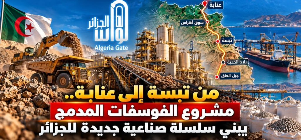من تبسة إلى عنابة.. مشروع الفوسفات المدمج يبني سلسلة صناعية جديدة للجزائر!
