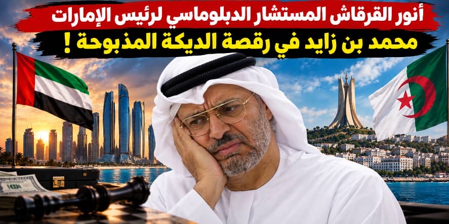 أنور القرقاش المستشار الدبلوماسي لرئيس الإمارات محمد بن زايد في رقصة الديكة المذبوحة!