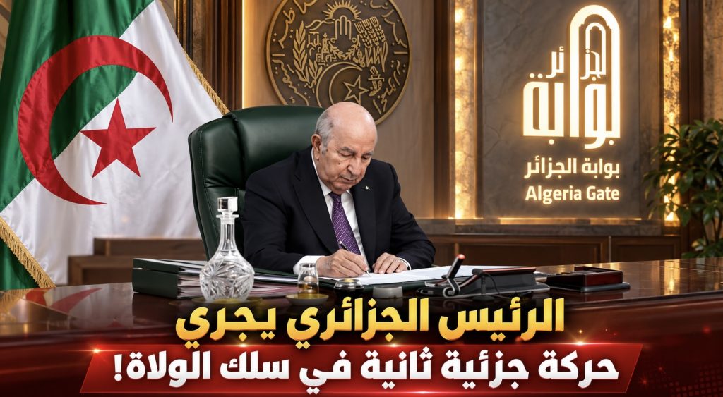 الرئيس الجزائري يجري حركة جزئية ثانية في سلك الولاة!