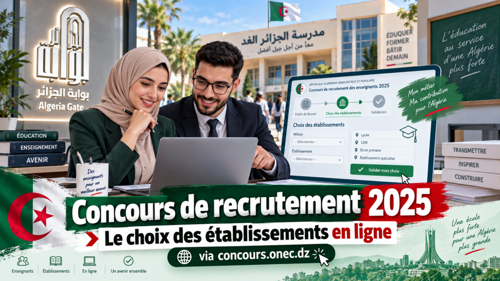 Concours de recrutement 2025 : le choix des établissements se fera en ligne
