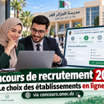 Concours de recrutement 2025 : le choix des établissements se fera en ligne
