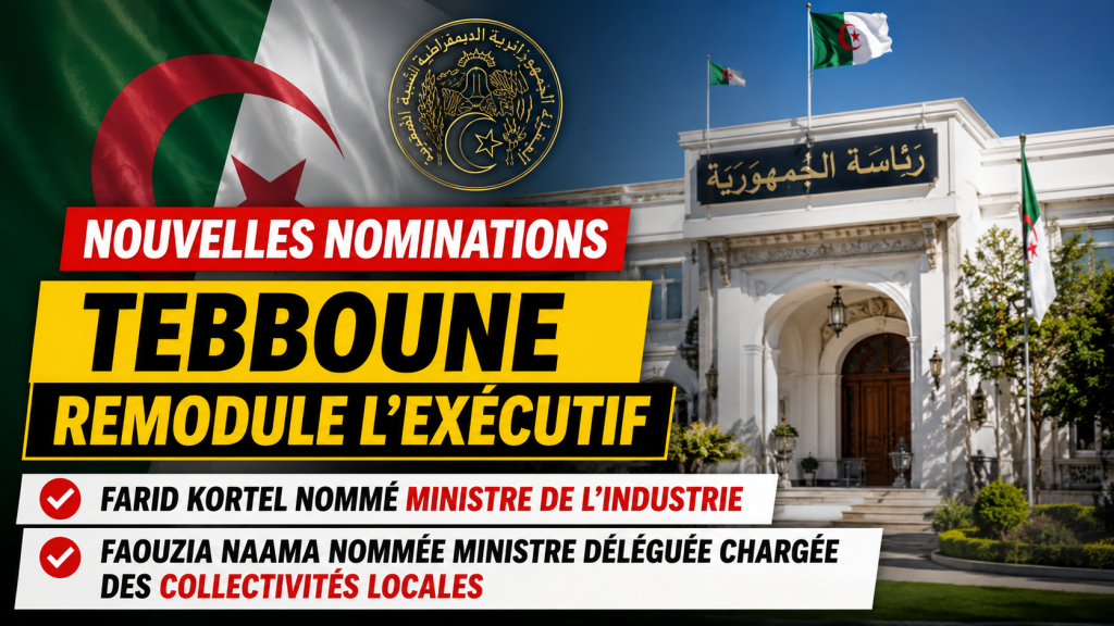 Tebboune procède à de nouvelles nominations au gouvernement