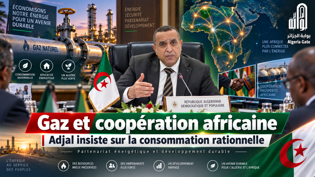 Énergie : le ministre Adjal insiste sur la rationalisation de la consommation de gaz et la coopération africaine