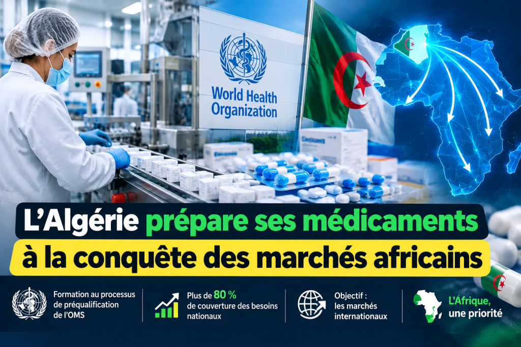 l’Algérie prépare ses médicaments à la conquête des marchés africains