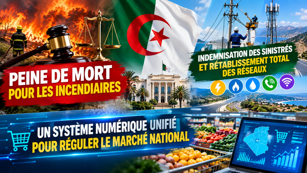 Peine de mort pour les incendiaires, indemnisation des sinistrés et régulation du marché : le Conseil du gouvernement fait le point