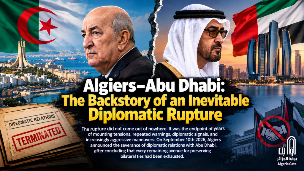 Algiers–Abu Dhabi: The Backstory of an Inevitable Diplomatic Rupture