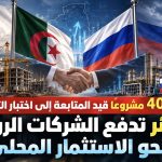 من 40 مشروعًا قيد المتابعة إلى اختبار التنفيذ.. الجزائر تدفع الشركات الروسية نحو الاستثمار المحلي
