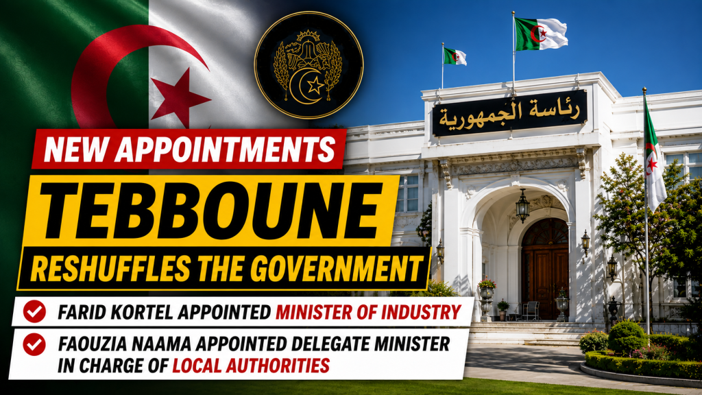 President Tebboune makes new government appointments