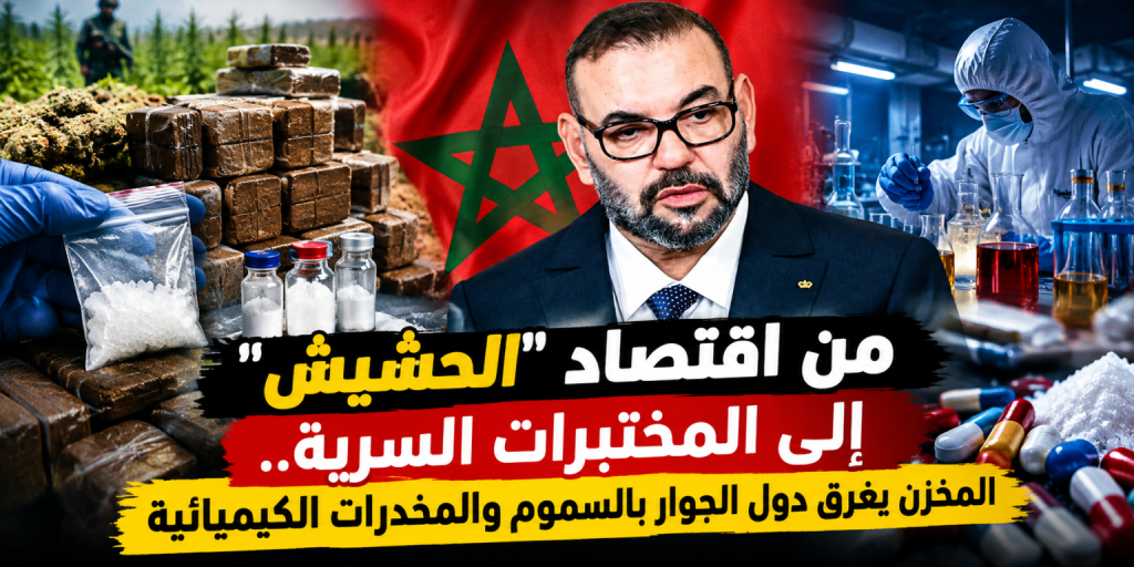 من اقتصاد “الحشيش” إلى المختبرات السرية.. المغرب يغرق دول الجوار بالسموم والمخدرات الكيميائية
