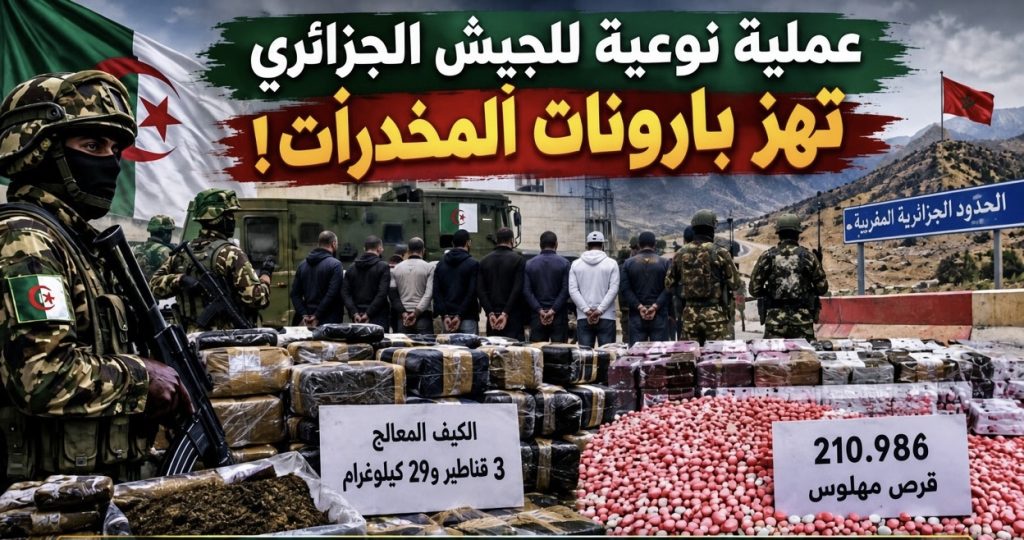 عملية نوعية للجيش الجزائري تهز بارونات المخدرات على الحدود مع المغرب!
