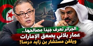 الجزائر تعرف مصالحها جيدا.. عمار بلاني يصعق الإمارات ويلقن مستشار بن زايد درسا!