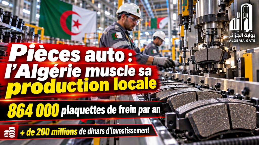 Pièces auto : l&rsquo;Algérie muscle sa production locale avec une usine de 864 000 plaquettes de frein par an