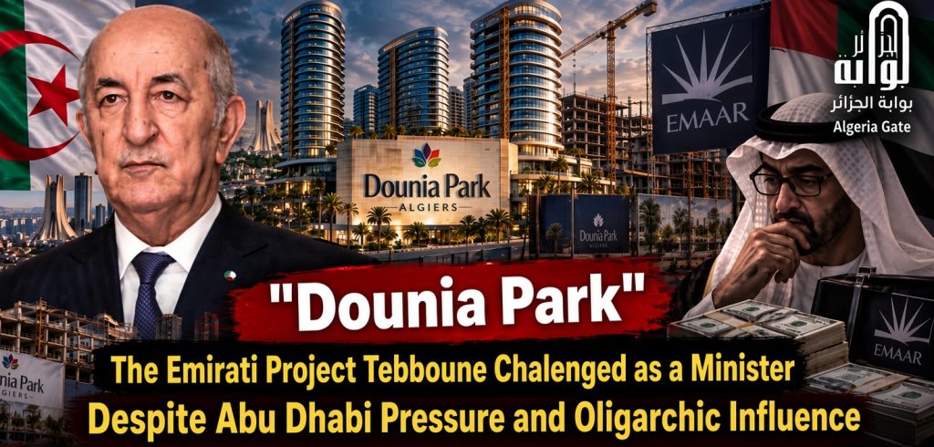 “Dounia Park”: The Emirati Project Tebboune Challenged as a Minister Despite Abu Dhabi Pressure and Oligarchic Influence