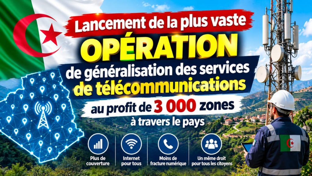 Lancement de la plus vaste opération de généralisation des services de télécommunications au profit de 3 000 zones à travers le pays