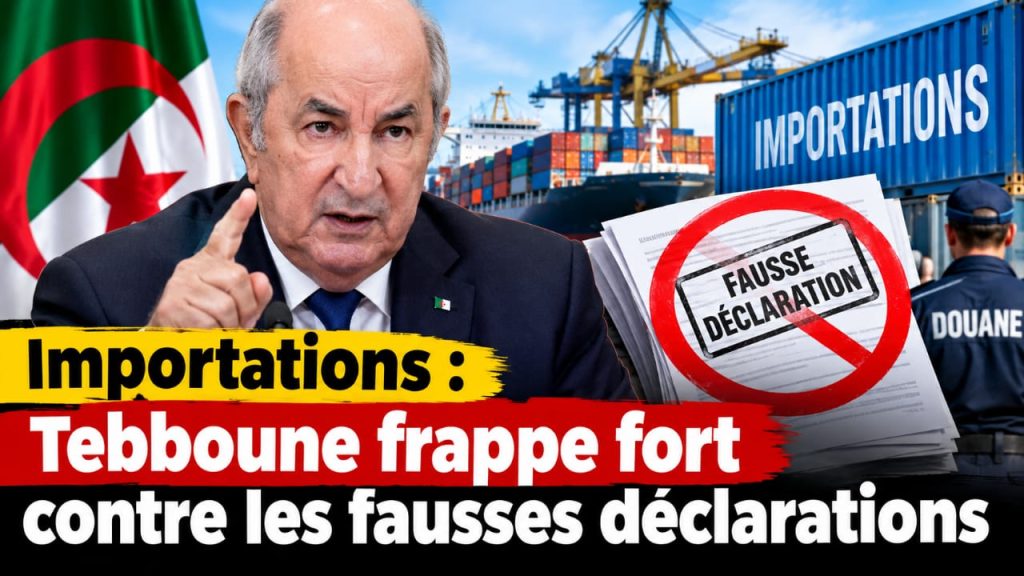 Importations : Tebboune frappe fort contre les fausses déclarations