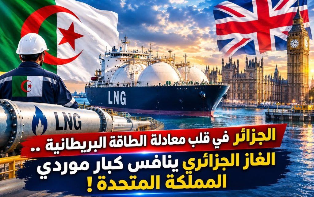 الجزائر في قلب معادلة الطاقة البريطانية .. الغاز الجزائري ينافس كبار موردي المملكة المتحدة!