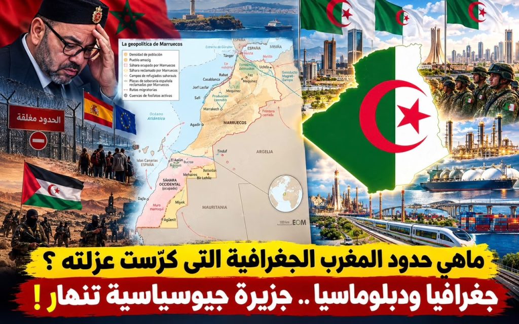 ماهي حدود المغرب الجغرافية التي كرست عزلته جغرافيا ودبلوماسيا؟.. جزيرة جيوسياسية تنهار !