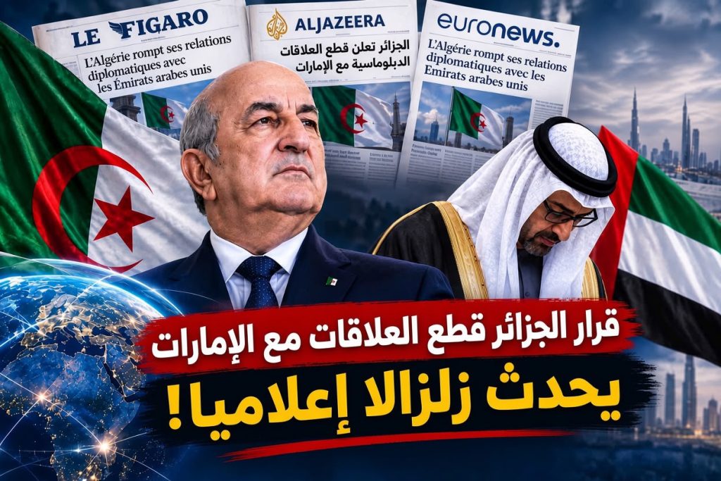 قرار الجزائر قطع العلاقات مع الإمارات يحدث زلزالا إعلاميا!
