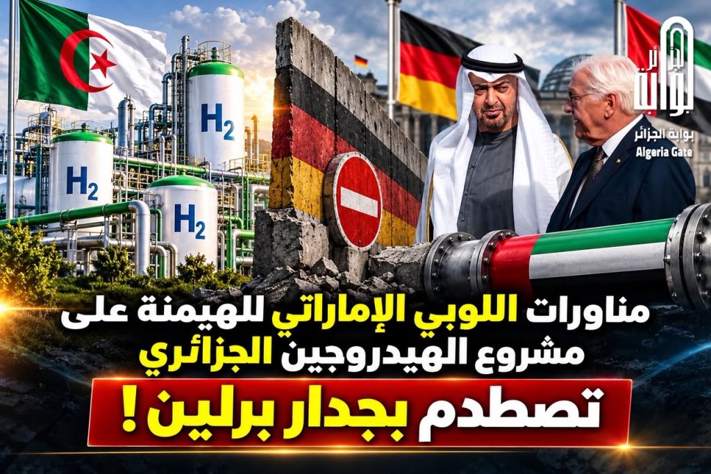 مناورات اللوبي الإماراتي للهيمنة على مشروع الهيدروجين الجزائري تصطدم بجدار برلين!‏