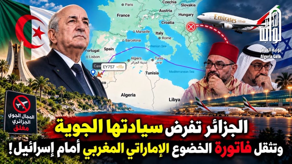 الجزائر تفرض سيادتها الجوية وتثقل فاتورة الخضوع الإماراتي المغربي أمام إسرائيل!