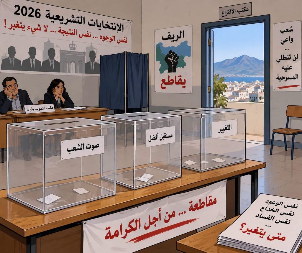 مدن الريف المحتل تقاطع الانتخابات البرلمانية المغربية