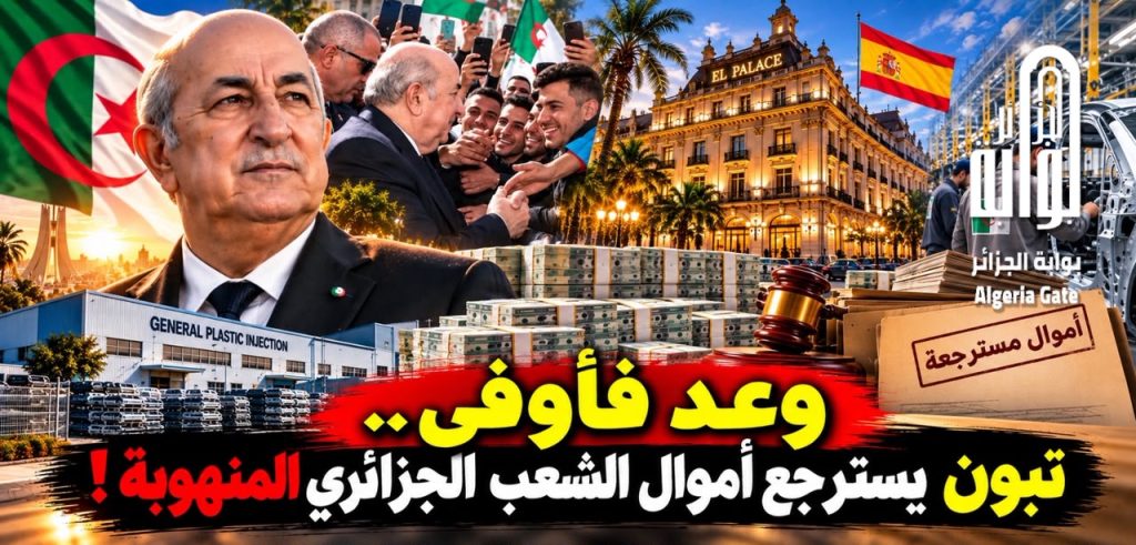 وعد فأوفى ..تبون يسترجع أموال الشعب الجزائري المنهوبة !