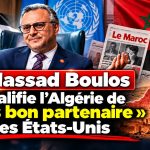 Massad Boulos qualifie l’Algérie de « très bon partenaire » des États-Unis