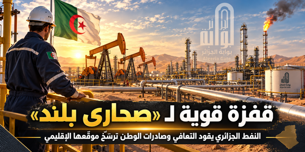 قفزة قوية لـ “صحارى بلند”.. النفط الجزائري يقود التعافي وصادرات الوطن ترسّخ موقعها الإقليمي
