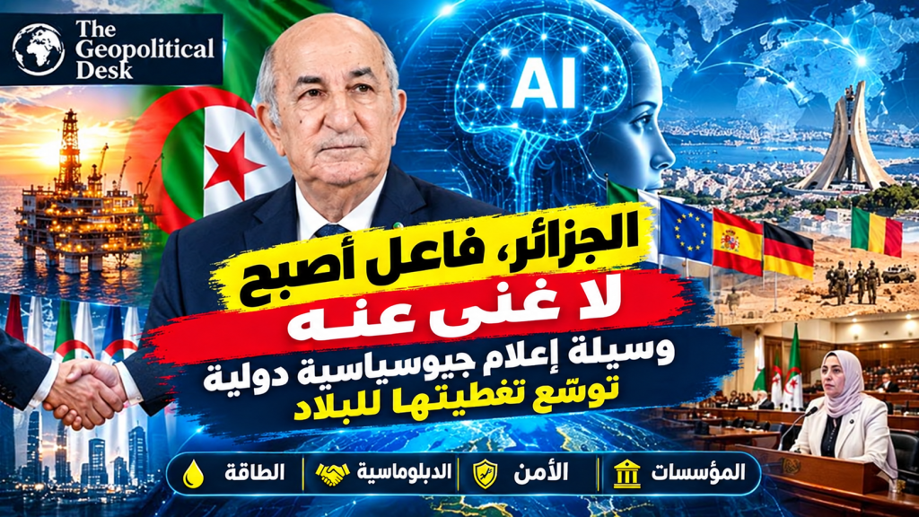 مركز دراسات جيوسياسي دولي يضع الجزائر تحت المجهر..ما سر   قوة الموقف الجزائري في عهد تبون !