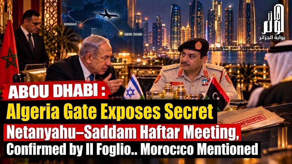 Algeria Gate Exposes Secret Netanyahu–Saddam Haftar Meeting in Abu Dhabi, Confirmed by Il Foglio.. Morocco Mentioned