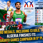 40 medals including 13 gold: Algeria finishes the Taranto Games in 9th place