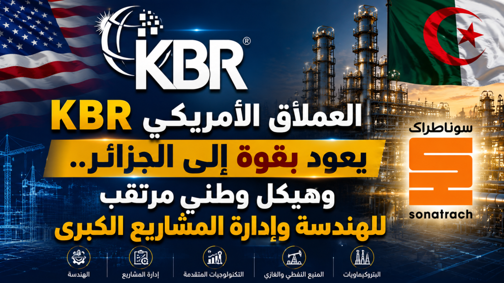 العملاق الأمريكي KBR يعود بقوة إلى الجزائر.. وهيكل وطني مرتقب للهندسة وإدارة المشاريع الكبرى