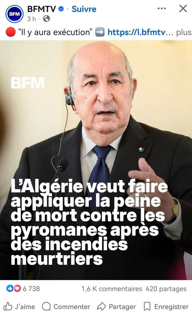 Tebboune frappe fort contre les incendiaires : les médias français s’agitent