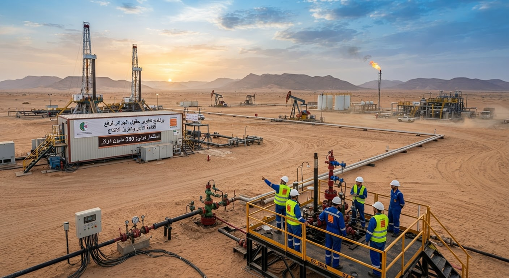 380 millions de dollars investis dans les champs pétroliers algériens