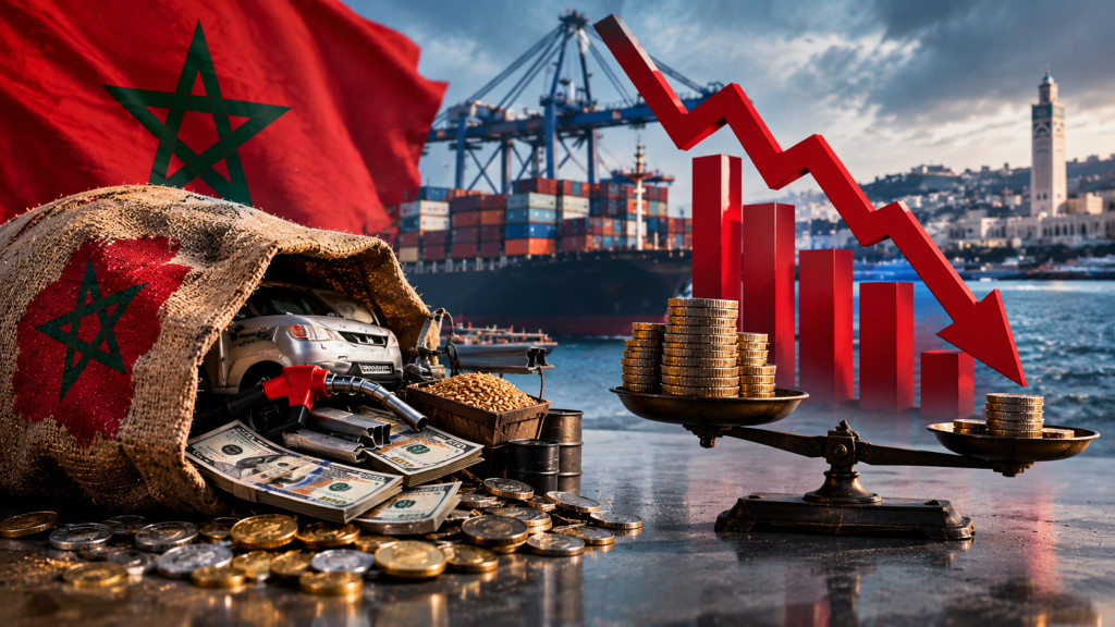 المغرب.. العجز التجاري يلتهم وعود النمو ويقفز إلى 26.7 مليار دولار