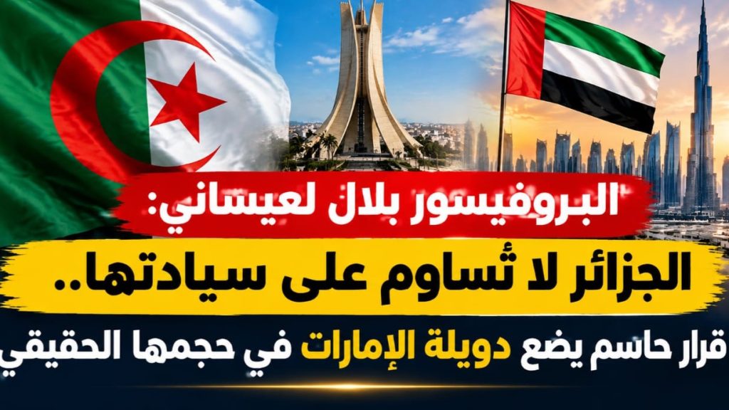 البروفيسور بلال لعيساني لبوابة الجزائر : الجزائر لا تُساوم على سيادتها.. قرار حاسم يربك حسابات الإمارات