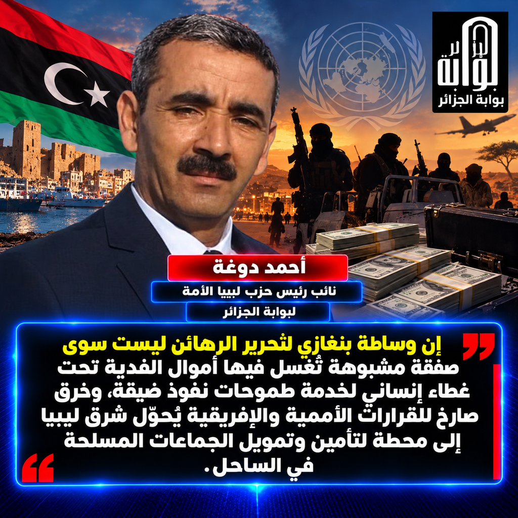 “صفقة الرهائن بالساحل”: هكذا يُنعش المال المشبوه شريان الإرهاب تحت عباءة “الوساطة الإنسانية”في بنغازي