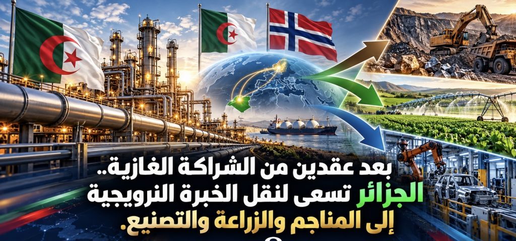 بعد عقدين من الشراكة الغازية.. الجزائر تسعى لنقل الخبرة النرويجية إلى المناجم والزراعة والتصنيع