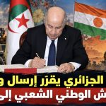 الرئيس الجزائري يقرّر إرسال وحدات من الجيش الوطني الشعبي إلى النيجر