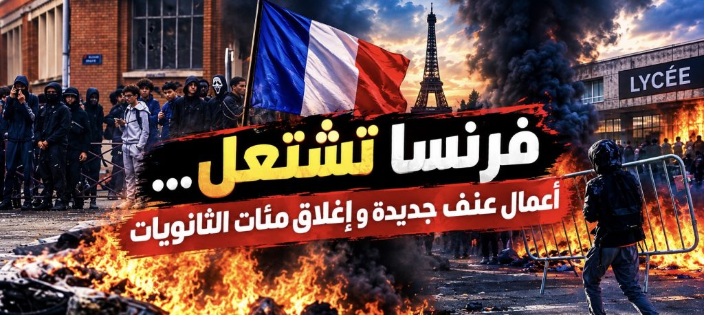 فرنسا تشتعل… أعمال عنف جديدة وإغلاق مئات الثانويات