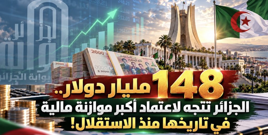 148 مليار دولار.. الجزائر تتجه لاعتماد أكبر موازنة مالية في تاريخها منذ الاستقلال!