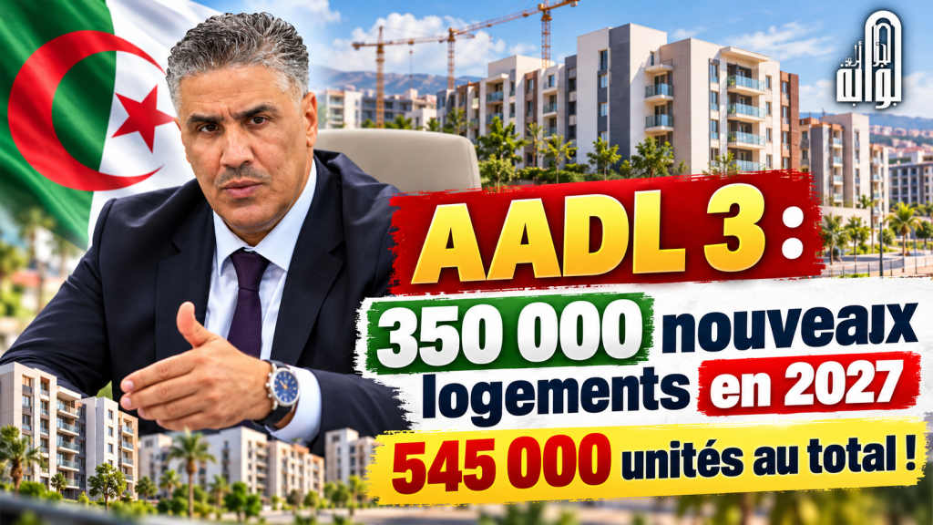 AADL 3 : l’Algérie programme 350 000 nouveaux logements en 2027, sur un total de 545 000 unités !