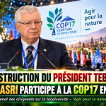 Sur instruction du président Tebboune, Azouz Nasri participe à la COP17 en Arménie