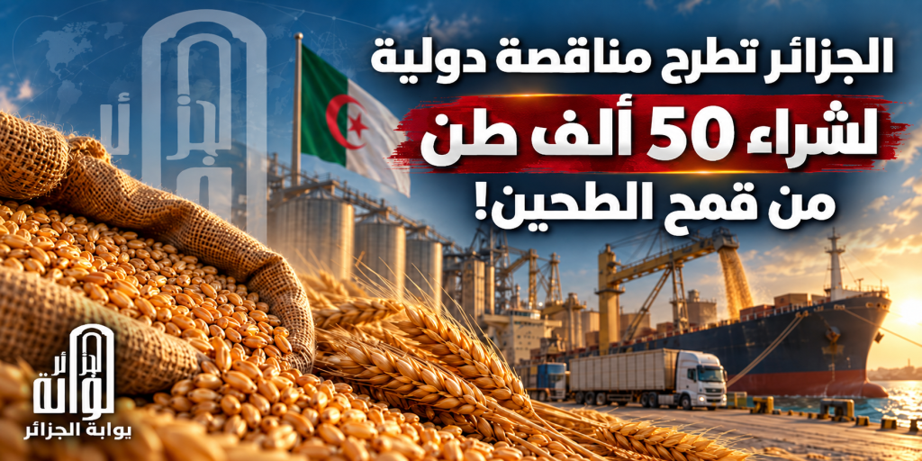 الجزائر تطرح مناقصة دولية لشراء 50 ألف طن من قمح الطحين!