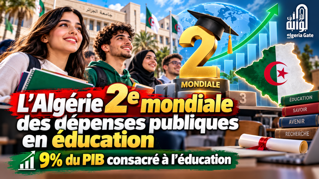 L’Algérie se classe 2ᵉ mondiale pour les dépenses publiques consacrées à l’éducation