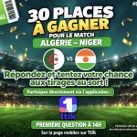 Algérie–Niger : Mobilis met en jeu 30 billets pour vivre le match depuis les tribunes