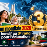 Innovation mondiale 2026 : l’Algérie bondit au 3e rang mondial pour l’éducation