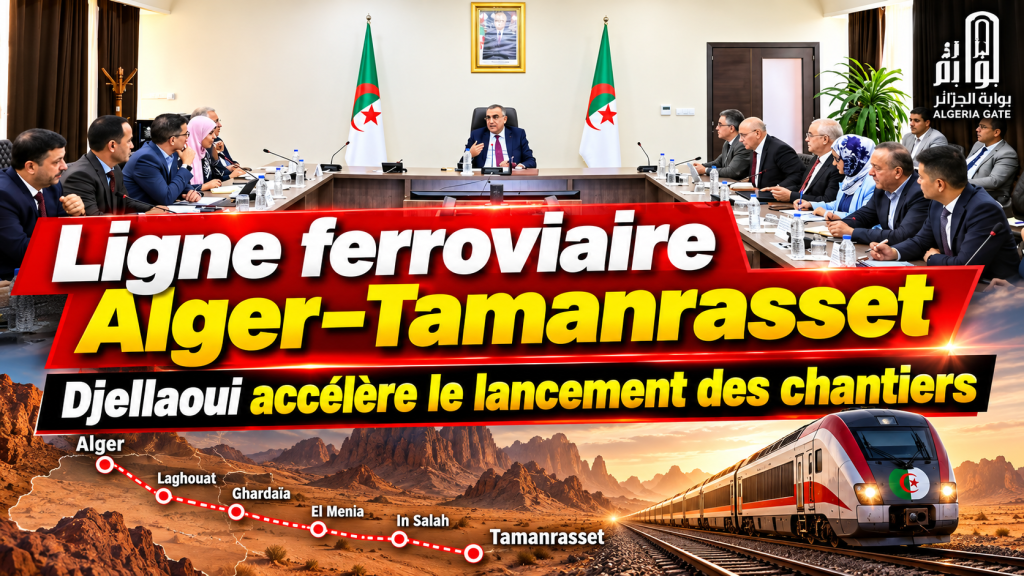 Ligne ferroviaire Alger–Tamanrasset : les préparatifs s’accélèrent pour lancer les chantiers dans le Sud